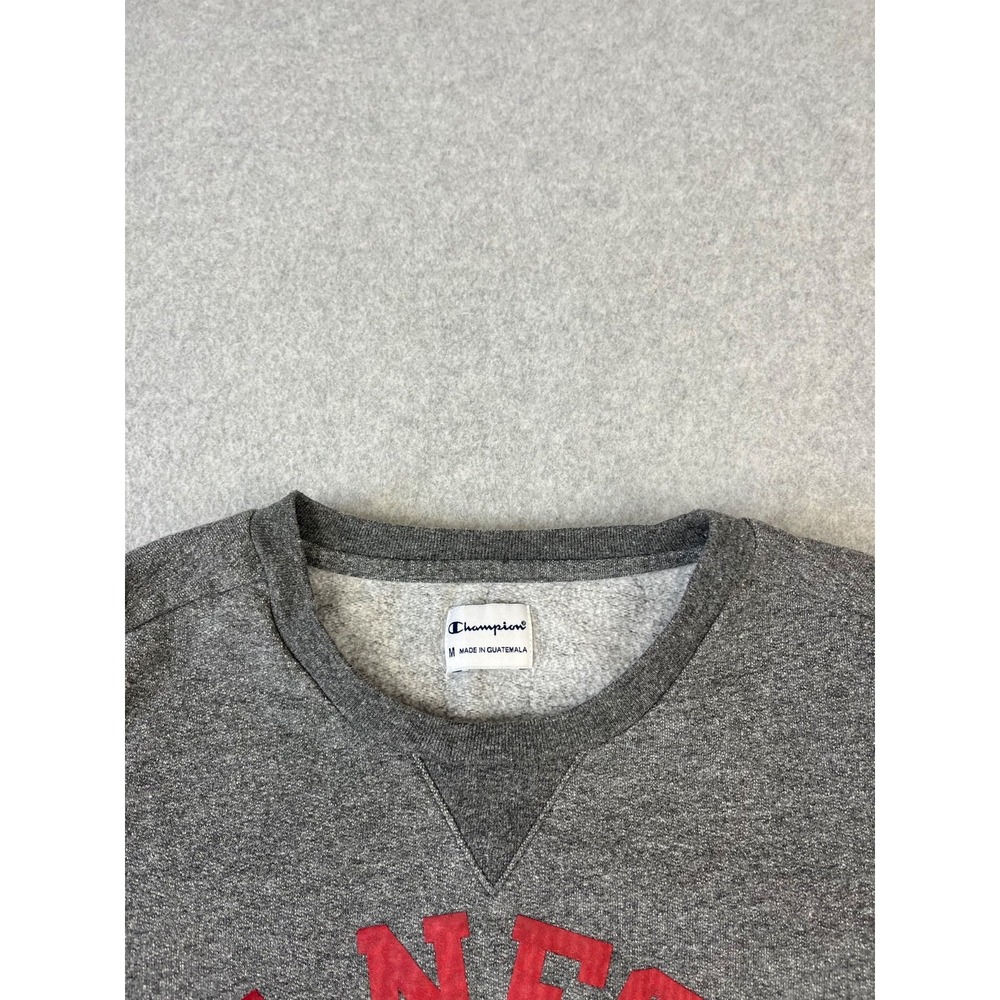 Standford University Cardinal Sweatshirt Womens M Gray Champion Crew Neck - Picture 3 of 8